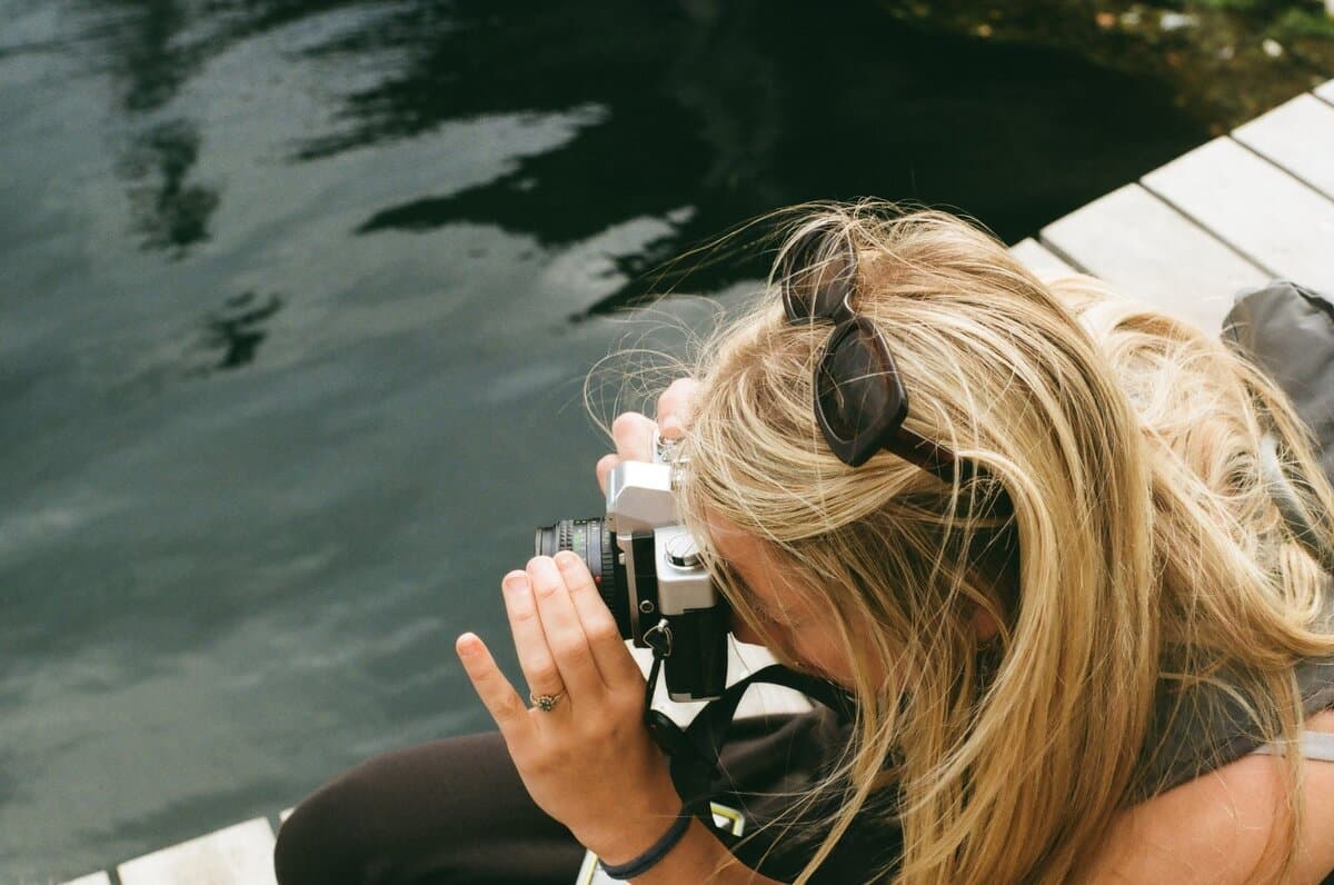 Capturing reflections by the waterside